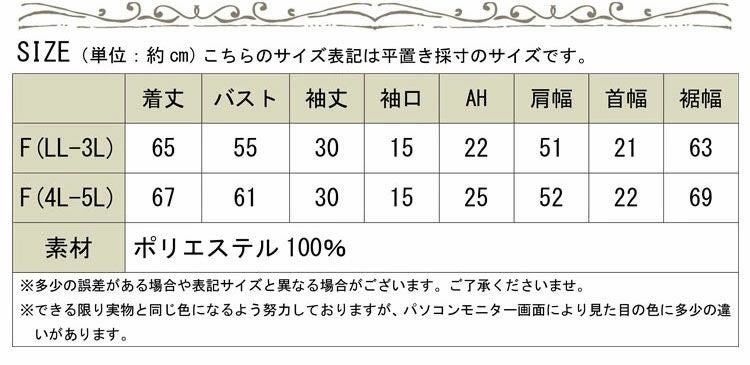 大きいサイズ レディース 刺繍ボリューム袖トップス gold556