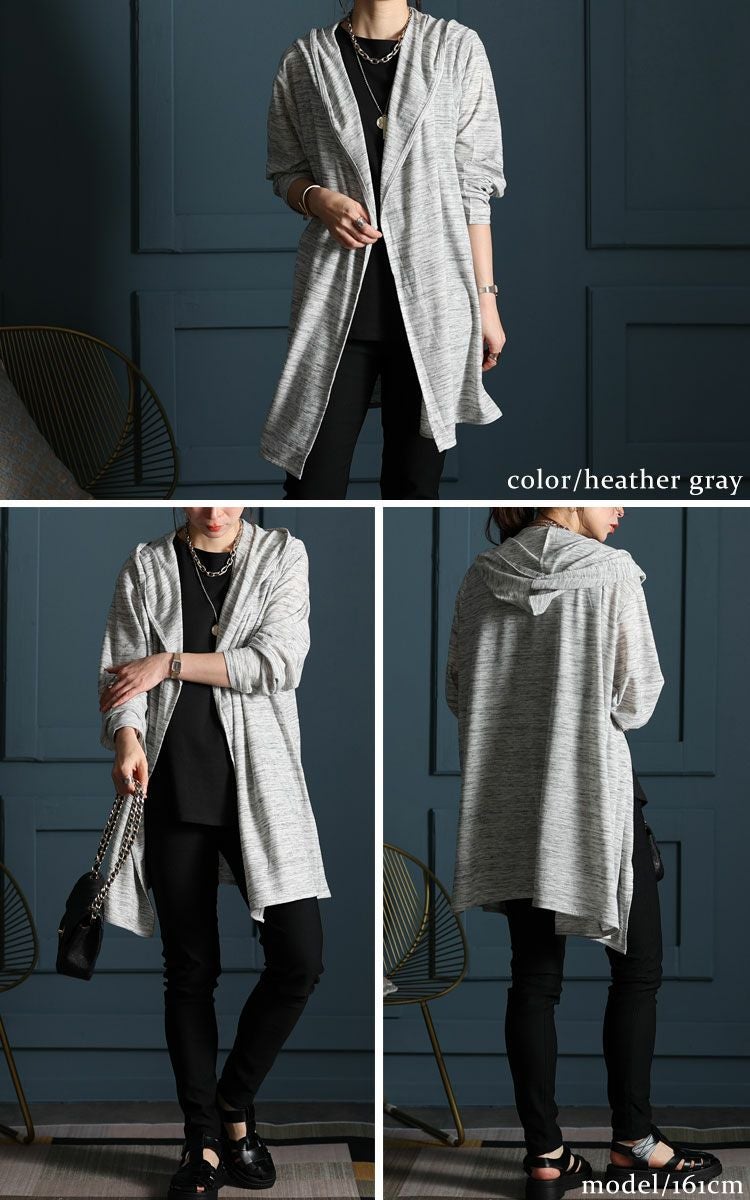 大きいサイズ レディース UV対策吸湿速乾フーディーカーディガン　map-98l