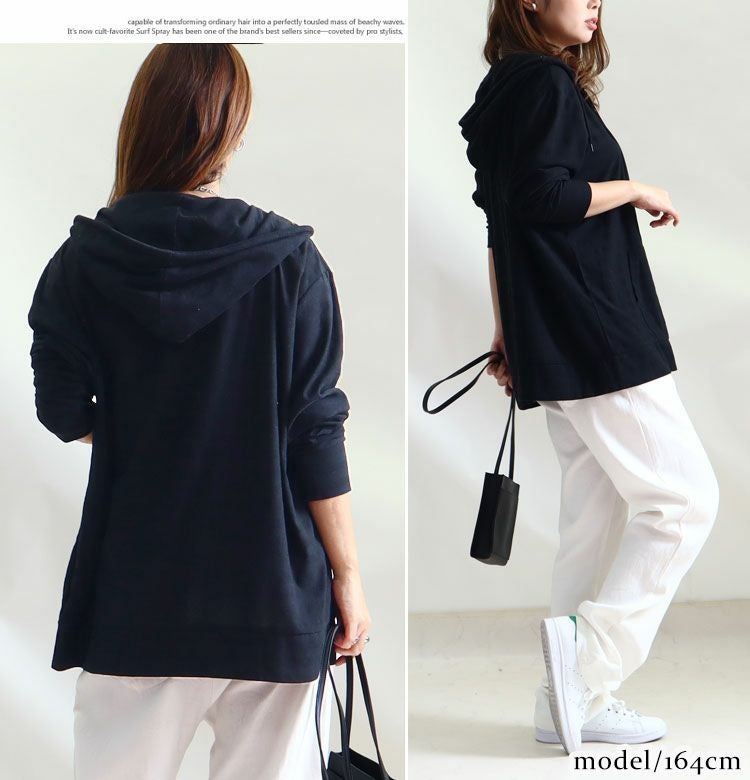 大きいサイズ レディース UV対策吸湿速乾ジップアップパーカー　map-79l