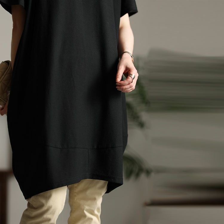 大きいサイズ レディース UV対策＆吸湿速乾コクーンチュニック　map-84l【メール便可】