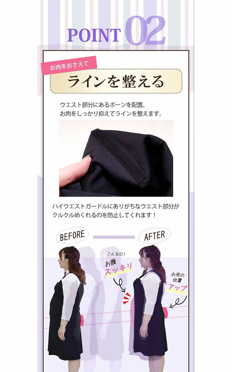 大きいサイズ レディース もう下腹出させない！楽して引き締めシンデレラパンツ　humio-043【メール便可】3分丈 股擦れ 股ズレ 股ずれ