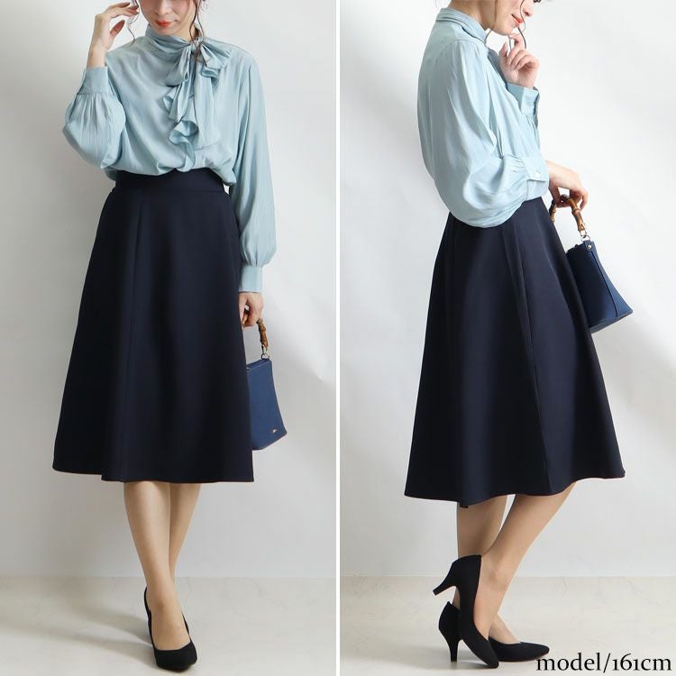 大きいサイズ レディース ツイルスカート　mnb-802108
