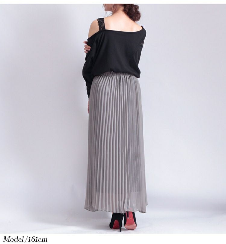 大きいサイズ レディース レース使いワンショルダートップス　maru-6370