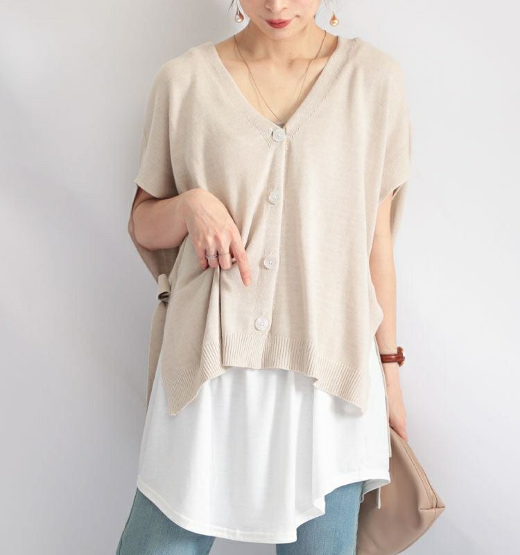 大きいサイズ レディース レイヤードロングキャミソール　gold777