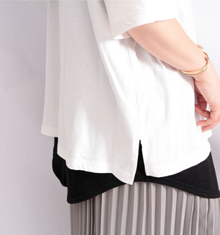 大きいサイズ レディース レイヤードロングキャミソール　gold777