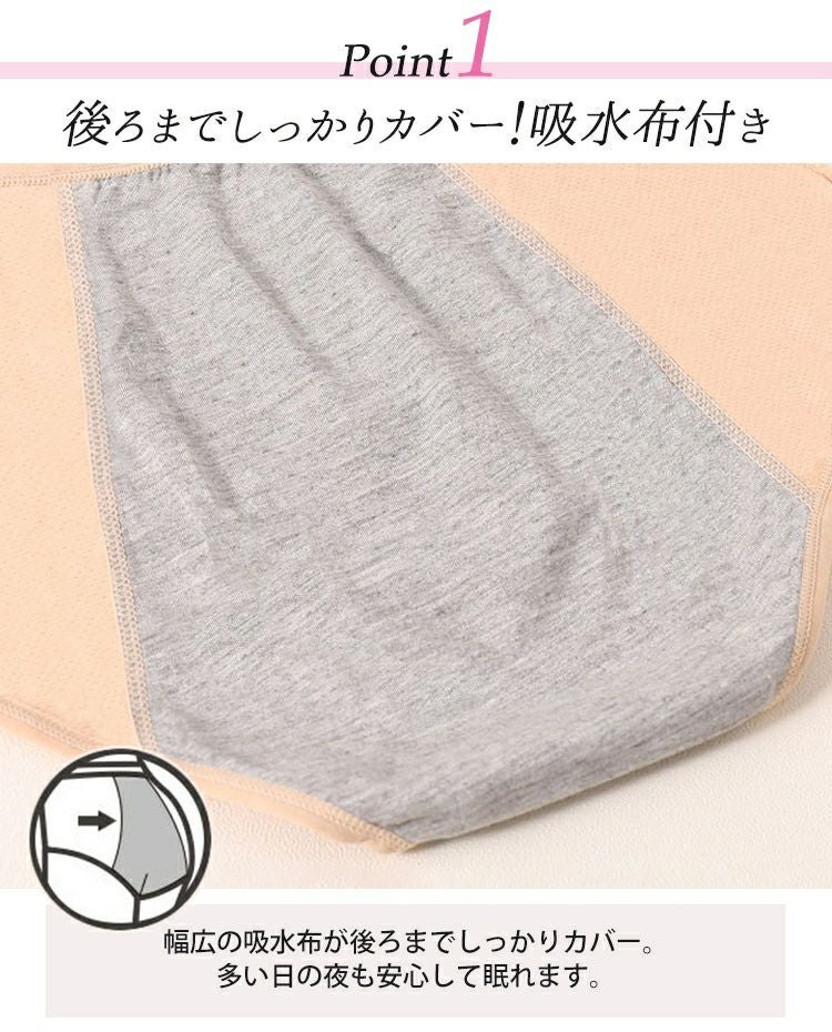 大きいサイズ レディース サニタリーメッシュショーツ　goldy-459【メール便可】