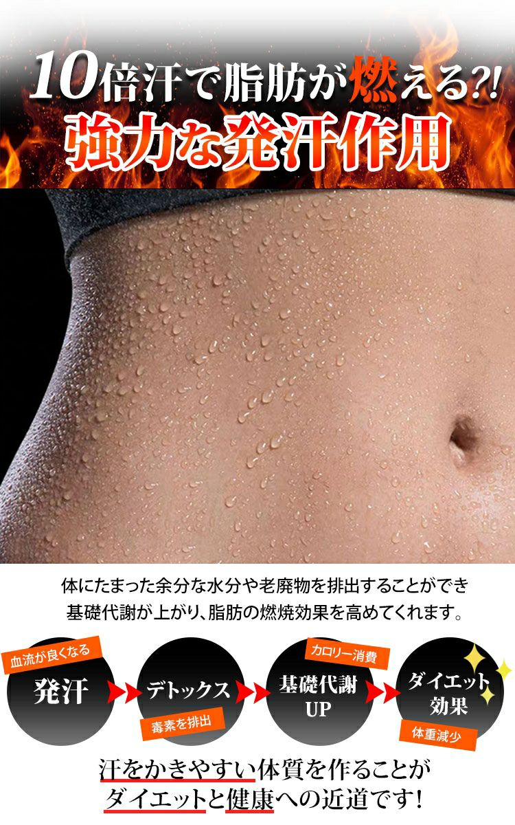 大きいサイズ レディース 爆汗10倍！着るだけダイエットサウナスーツ　goldy-483