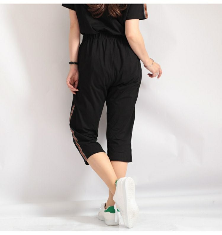 大きいサイズ レディース カットソーチュニック＆パンツルームウェア上下セット　goldy-476