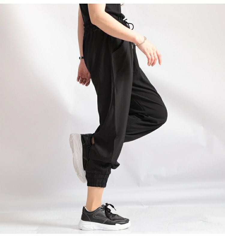 大きいサイズ レディース ドロスト付きジョガーパンツ　goldy-482