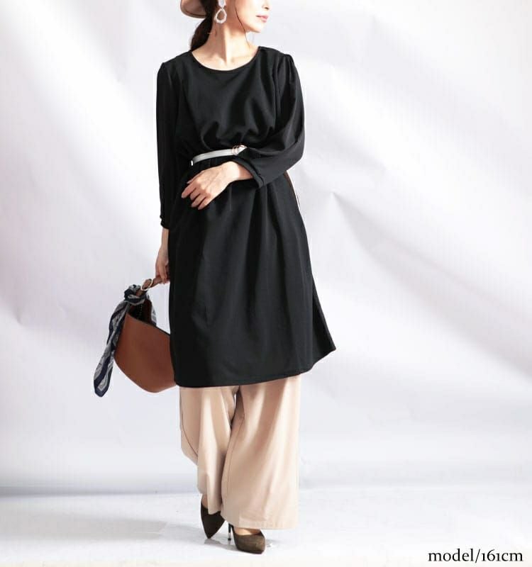 大きいサイズ レディース カットジョーゼットワンピース　mncut-102191
