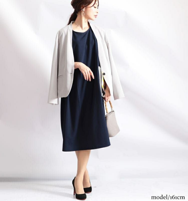 大きいサイズ レディース カットジョーゼットワンピース　mncut-102191