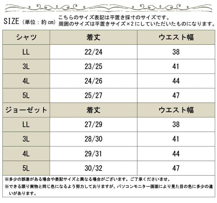 大きいサイズ レディース レイヤード風つけ裾　jp256【メール便可】