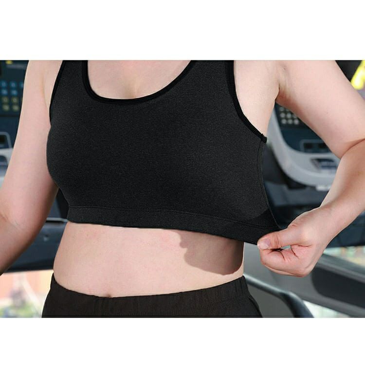 大きいサイズ レディース 取り外し可能カップ付きスポーツブラジャー　goldy-539