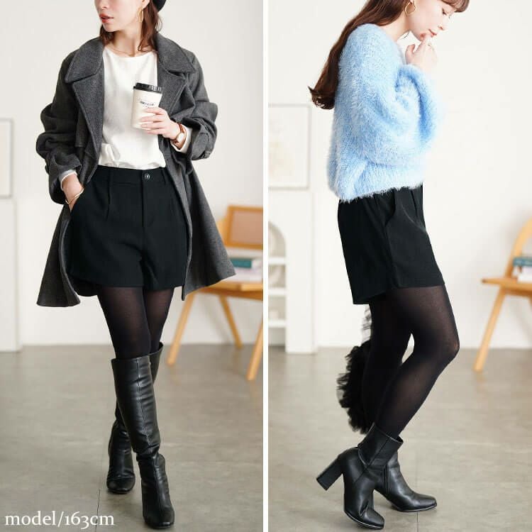 大きいサイズ レディース バックウエストゴムキュロットショートパンツ　goldy-529