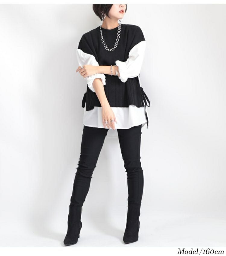 大きいサイズ レディース リングチェーンネックレス　humio-047【メール便可】