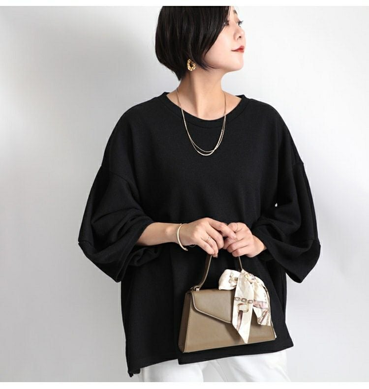 大きいサイズ レディース カットボール×チェーン2連ネックレス　humio-046【メール便可】