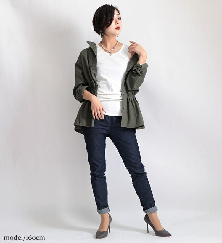 大きいサイズ レディース ハートプレート付きボリュームチェーンネックレス　humio-044【メール便可】