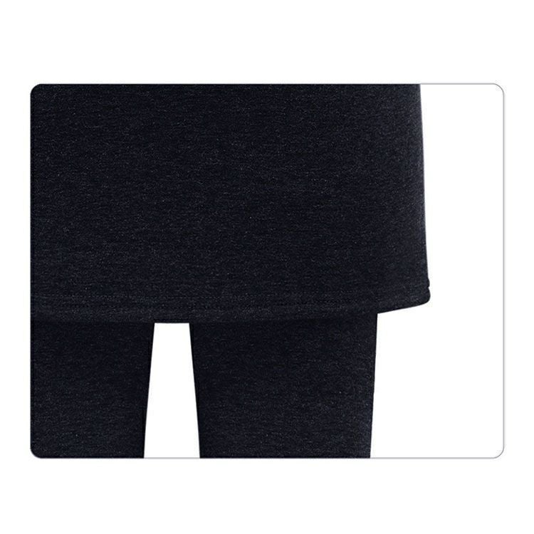 大きいサイズ レディース 裏起毛レギンスミニスカート　goldy-555