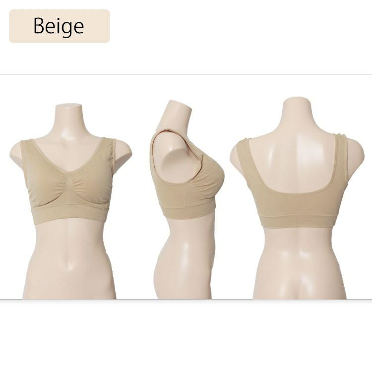 大きいサイズ レディース 取り外し可能カップ付きノンワイヤーブラ　goldy-540