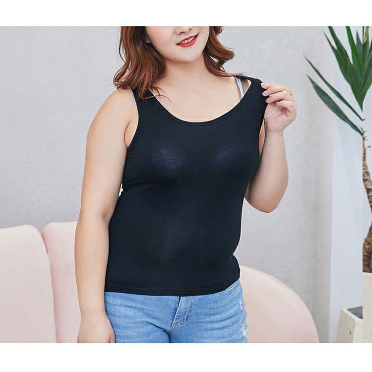 大きいサイズ レディース ブラカップ付きタンクトップ　goldy-545