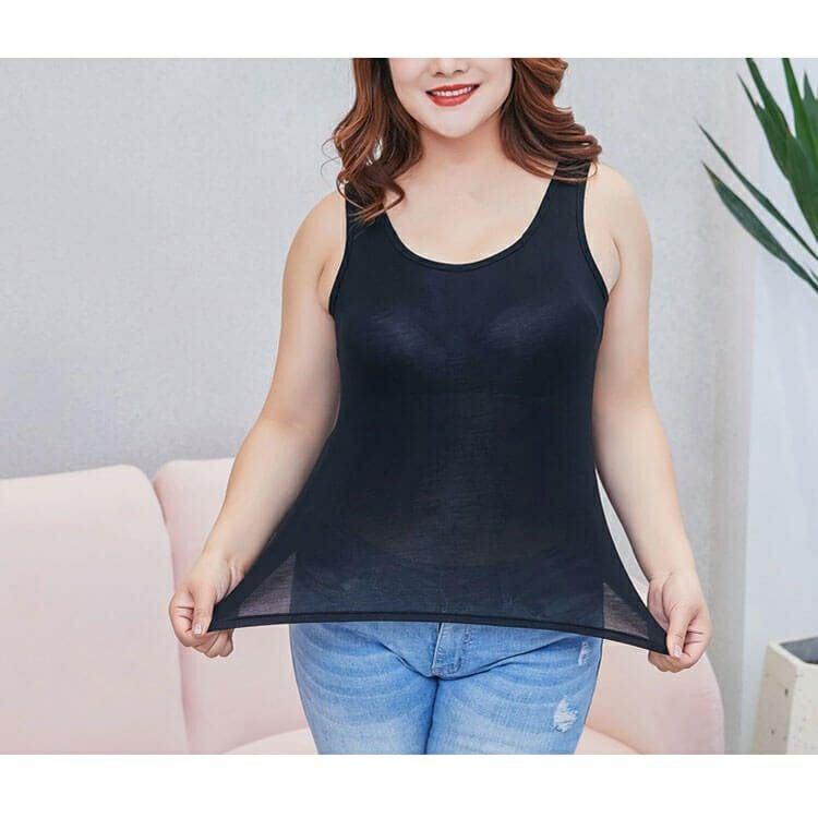 大きいサイズ レディース ブラカップ付きタンクトップ　goldy-545