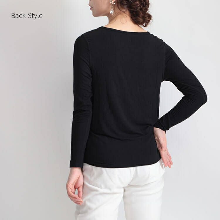 大きいサイズ レディース ブラカップ付き長袖インナー　goldy-541