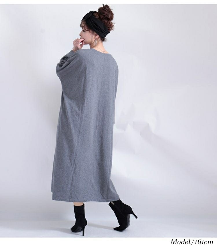 大きいサイズ レディース オーバーサイズワンピース　jp288
