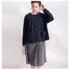 大きいサイズ レディース ノーカラージャケット　mncut-112031 ネイビー