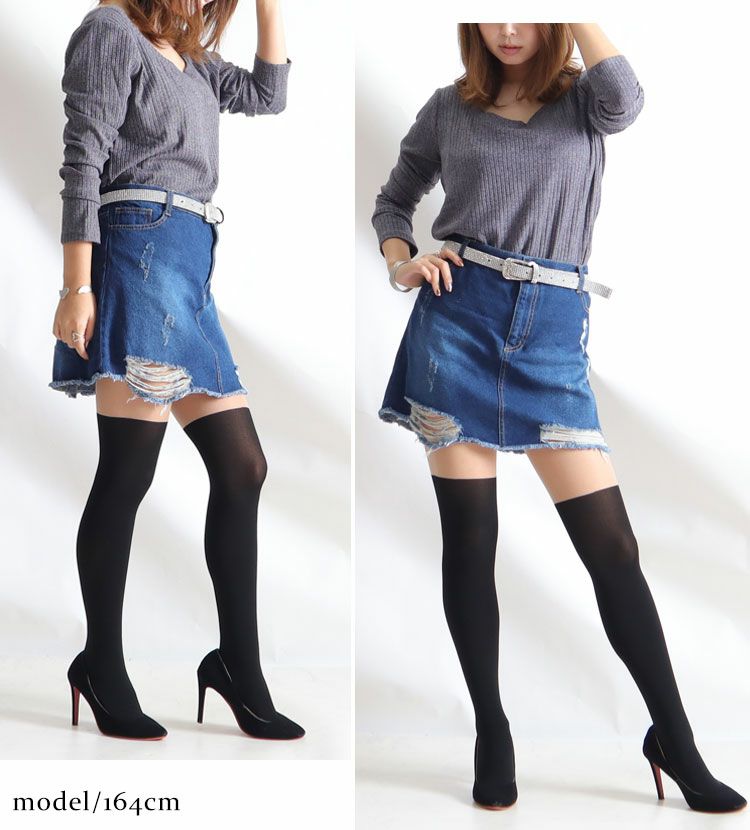 大きいサイズ レディース ダメージデニムミニスカート　tkb-127671120