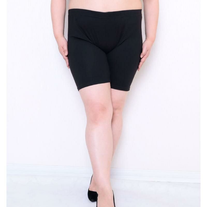 大きいサイズ レディース 3分丈 春夏用 股擦れ防止パンツ　sw-0000ss 【メール便可】 ブラック