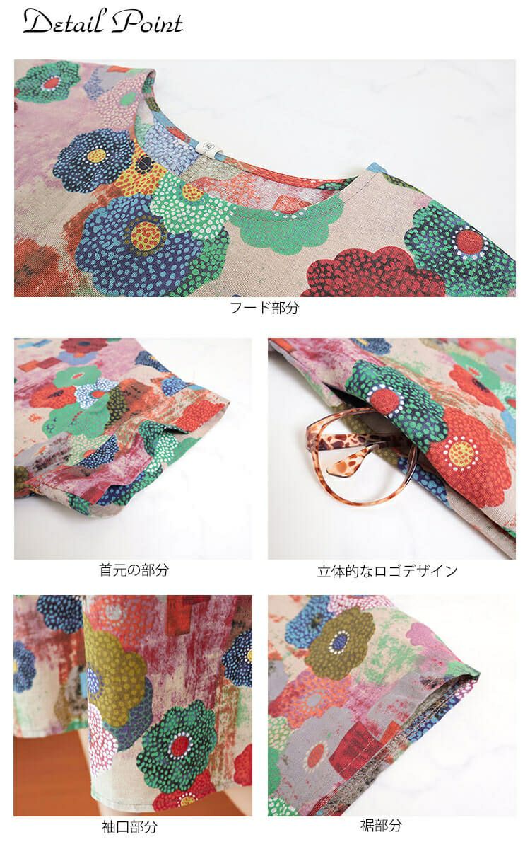 大きいサイズ レディース ビッグサイズ フラワープリント半袖ワンピース　goldy-640 【メール便可】