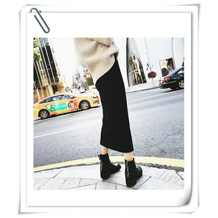 大きいサイズ レディース ビッグサイズ ジップアップタイトスカート　goldy-624 【メール便可】