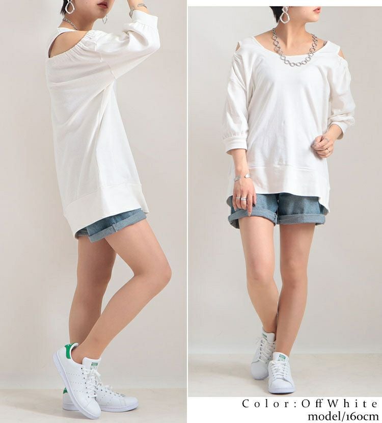 大きいサイズ レディース ビッグサイズ 肩紐付きオフショルプルオーバー　wk-gold-0100