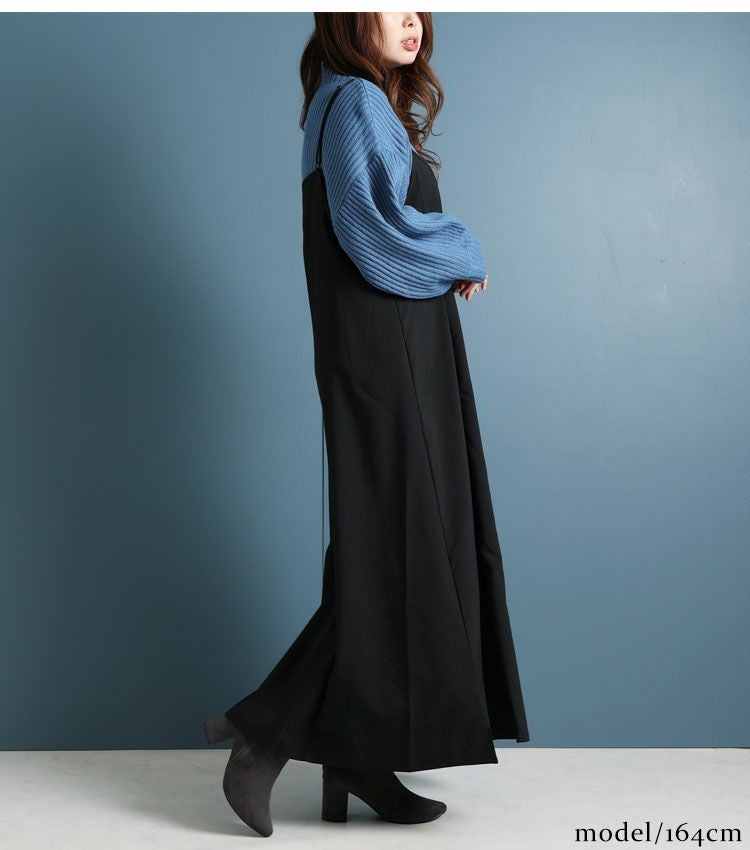 大きいサイズ レディース ビッグサイズ フレアキャミソールワンピース　maru-6453