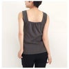 大きいサイズ レディース ビッグサイズ インナー隠しスクエアネックタンクトップ　wk-0228 【メール便可】 チャコールグレー