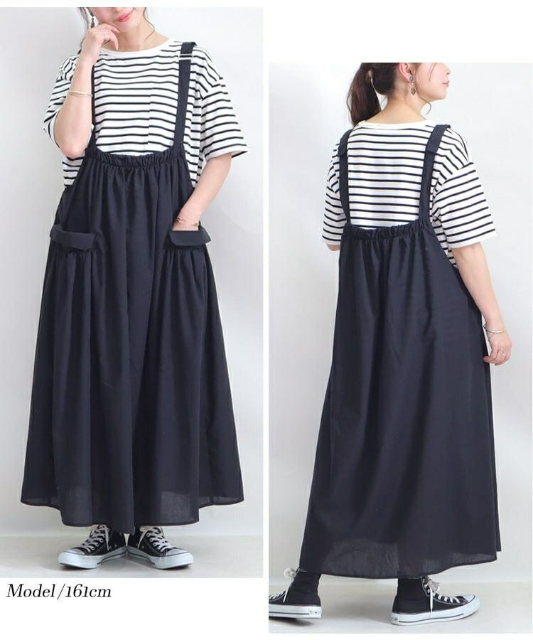 大きいサイズ レディース サロペットワンピース　sw-0359