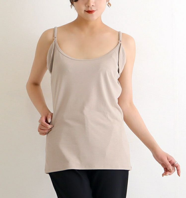 大きいサイズ レディース 汗脇パッド付きインナー　mo-008 【メール便可】