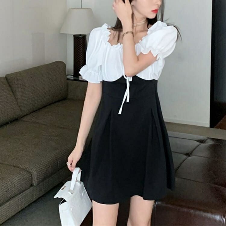 大きいサイズ レディース オフショルダー膝丈ワンピース　goldy-674