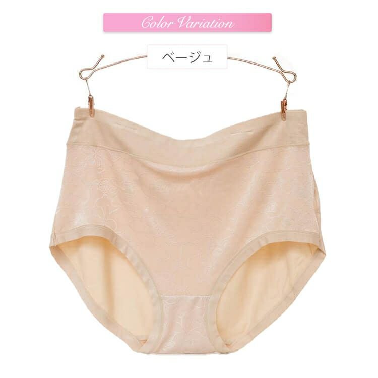 大きいサイズ レディース ウルトラストレッチ花柄ショーツ　goldy-647 【メール便可】