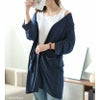 大きいサイズ レディース 接触冷感トッパーカーディガン　cast-5514052 【メール便可】 ネイビー