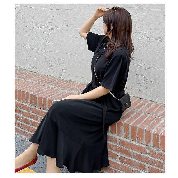 大きいサイズ レディース マーメイドスカートワンピース　goldy-736 【メール便可】