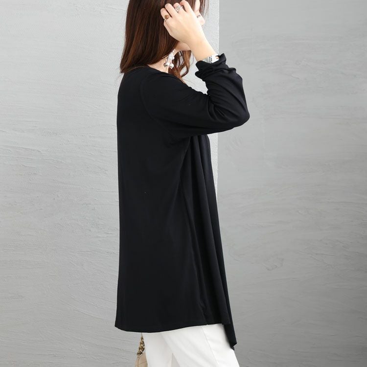 大きいサイズ レディース ストライプ柄フェイクレイヤードトップス　jp376