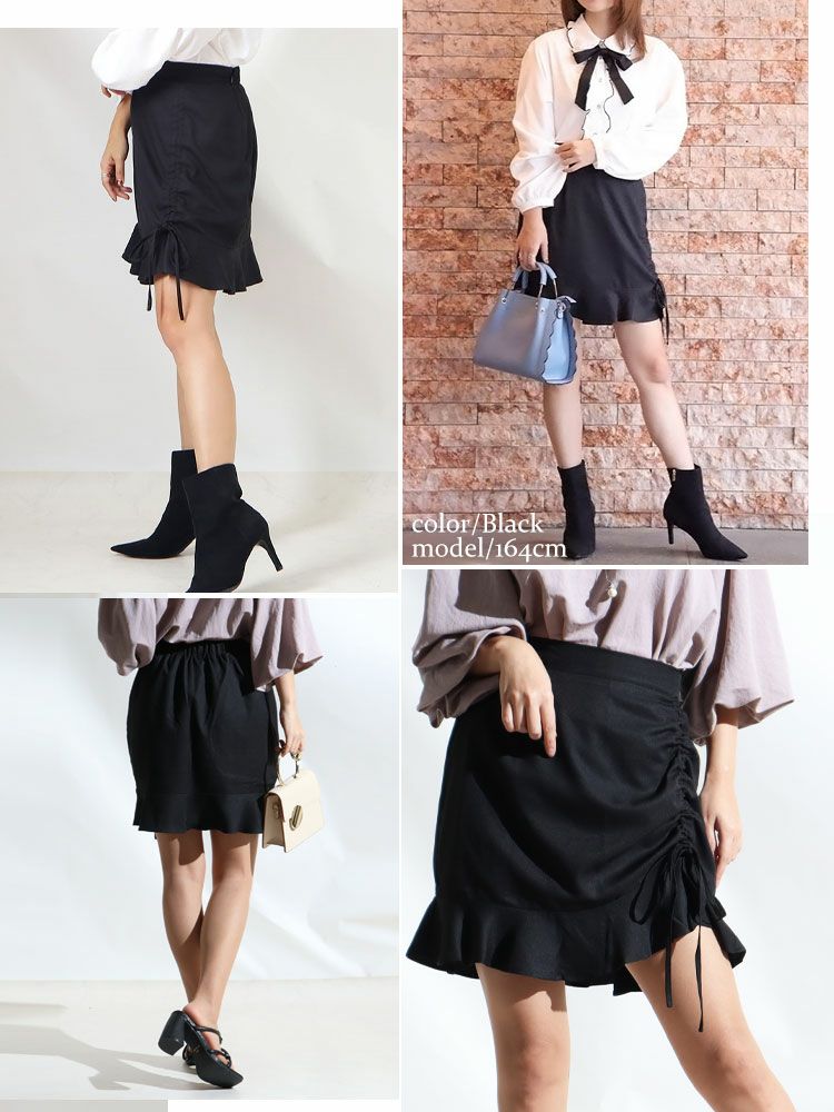 大きいサイズ レディース マーメイドミニスカート　fem-183