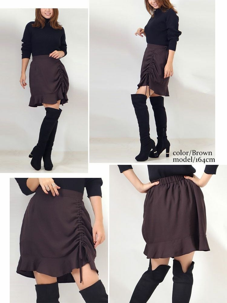 大きいサイズ レディース マーメイドミニスカート　fem-183