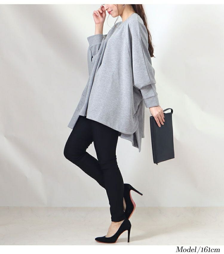 大きいサイズ レディース ダンボールニットプルオーバー　sw-0408