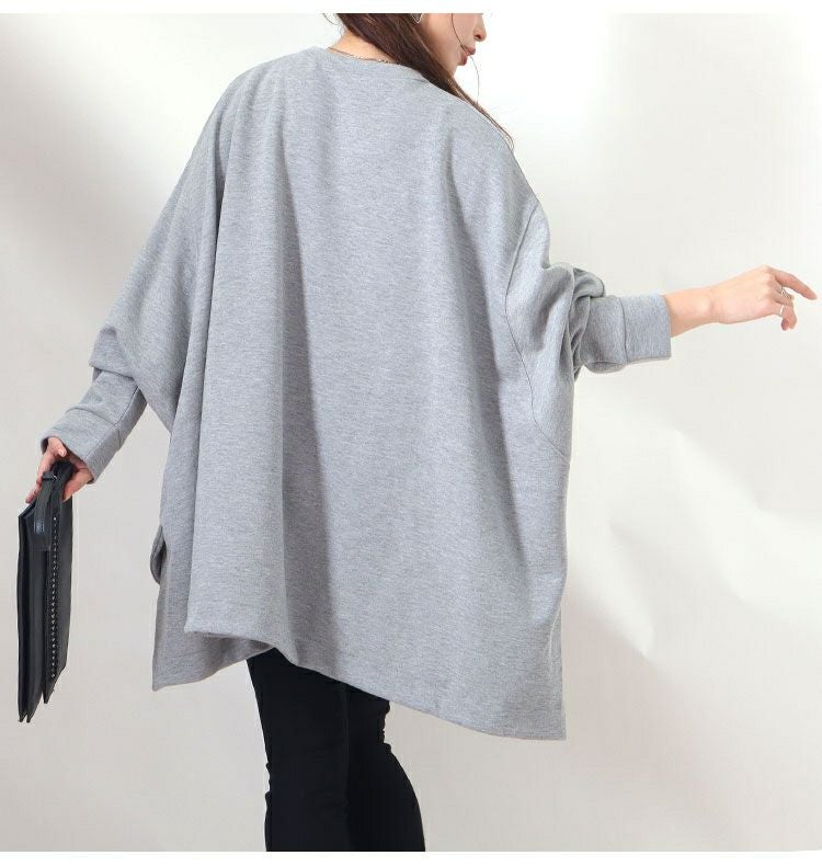 大きいサイズ レディース ダンボールニットプルオーバー　sw-0408