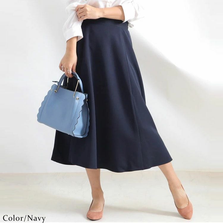 大きいサイズ レディース フレアロングスカート　mnb-812108r