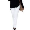 大きいサイズ レディース ストレッチツイルストレートパンツ 【低身長さんサイズ有】　jp381s ホワイト（股下76cm）