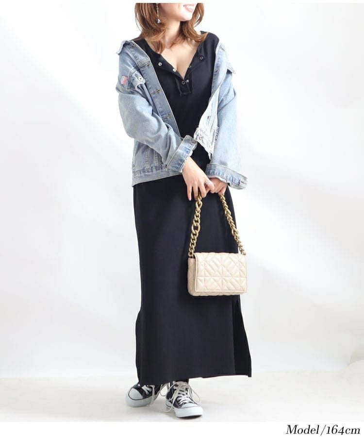 大きいサイズ レディース 谷間メイクマキシ丈ワンピース　jp389