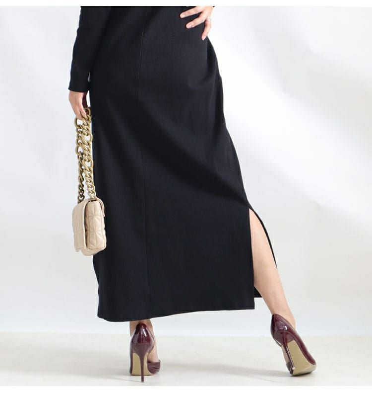 大きいサイズ レディース 谷間メイクマキシ丈ワンピース　jp389